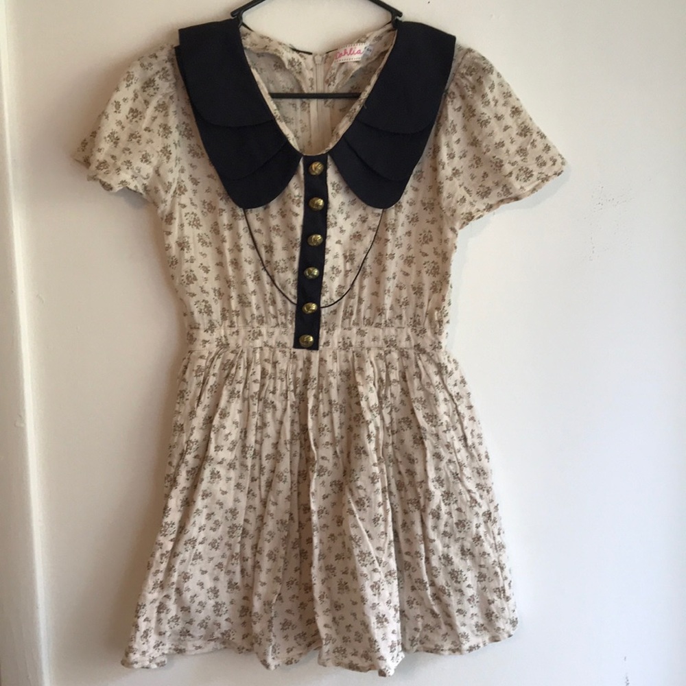 Dahlia floral babydoll dress